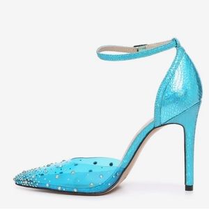 Mix No. 6 Turquoise Rhinestone Heels